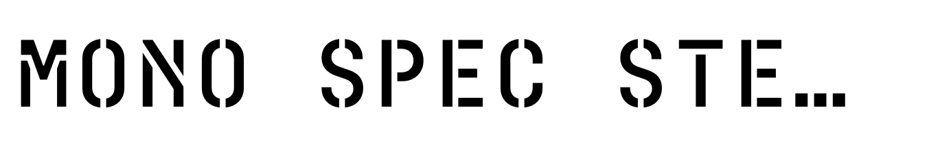 Mono Spec Stencil Semibold